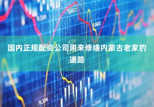 国内正规配资公司用来修缮内蒙古老家的道路
